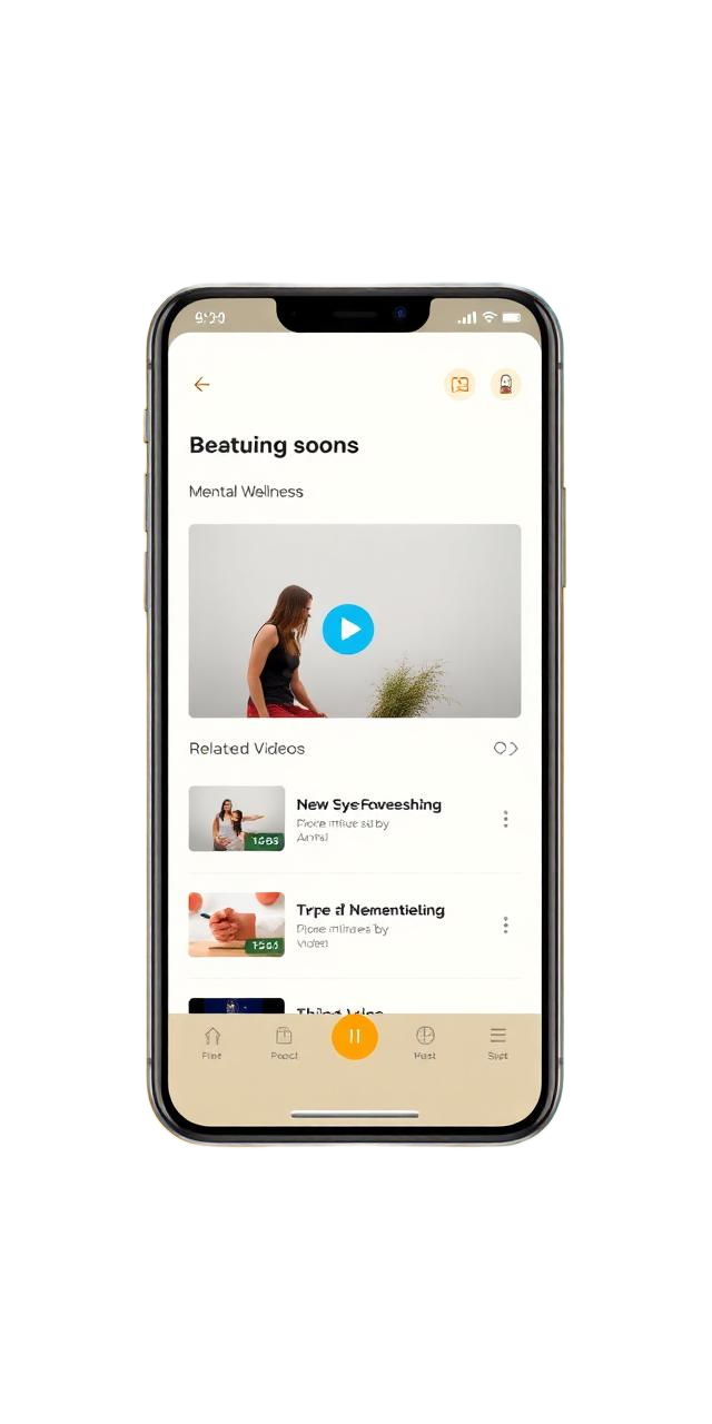 Tela do app — Vídeos educativos